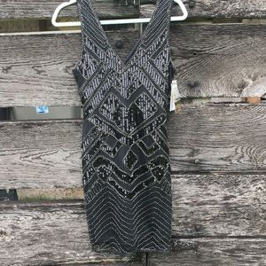Red Dress Boutique Black Sequin and Beaded Dress